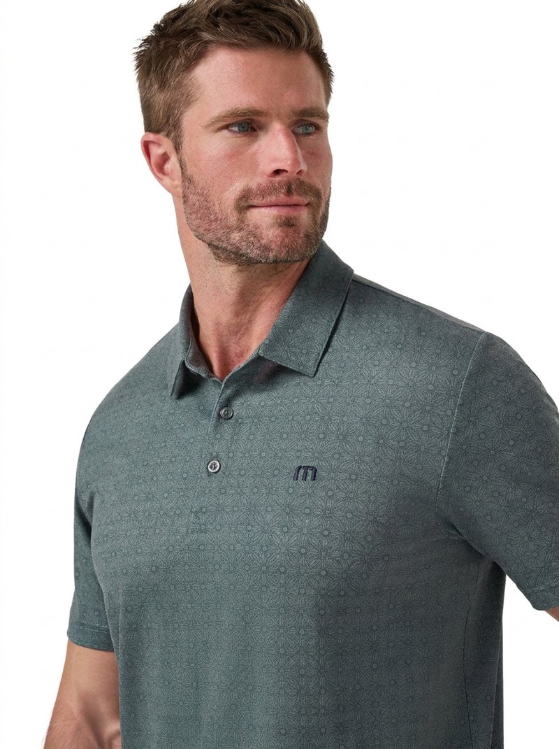 Travis Mathew Featherweight Trophy Ready Herren Polo, balsam green