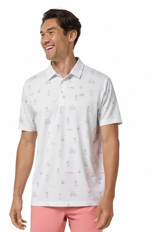 Travis Mathew On A Mission Herren Polo, weiß