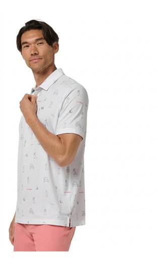 Travis Mathew On A Mission Herren Polo, weiß