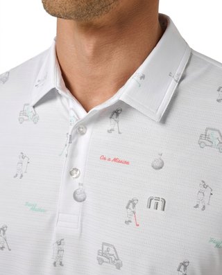 Travis Mathew On A Mission Herren Polo, weiß