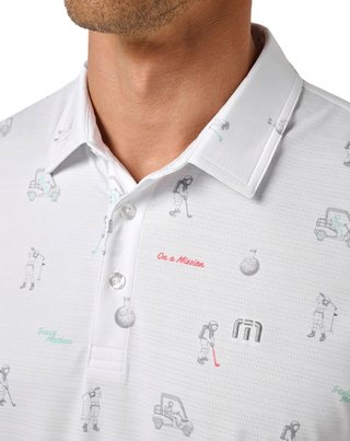 Travis Mathew On A Mission Herren Polo, weiß