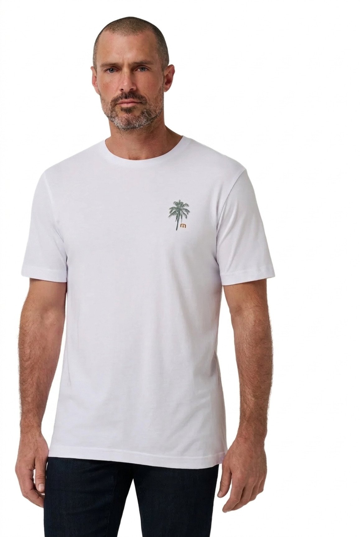 Travis Mathew Horizon Hideaway Herren T-Shirt, weiß