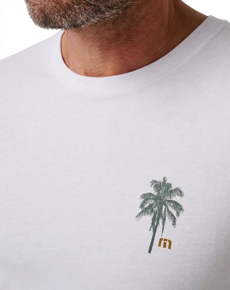Travis Mathew Horizon Hideaway Herren T-Shirt, weiß