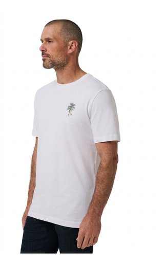 Travis Mathew Horizon Hideaway Herren T-Shirt, weiß
