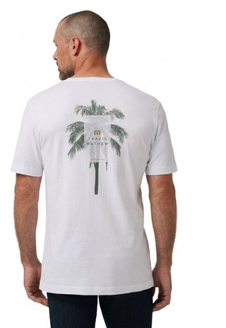 Travis Mathew Horizon Hideaway Herren T-Shirt, weiß