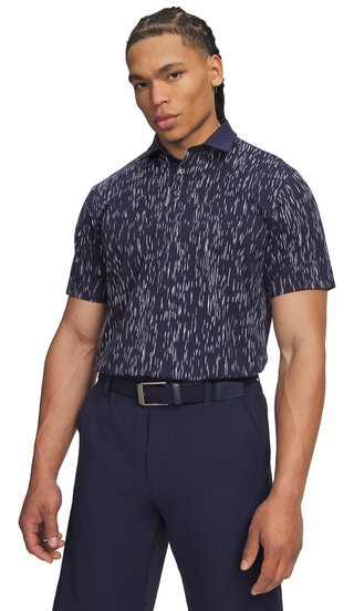 Under Armour ArmourDry Printed Herren Polo, midnight navy/weiß