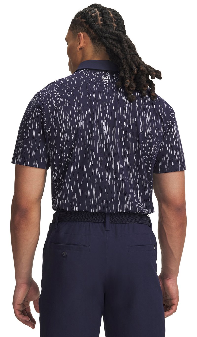 Under Armour ArmourDry Printed Herren Polo, midnight navy/weiß