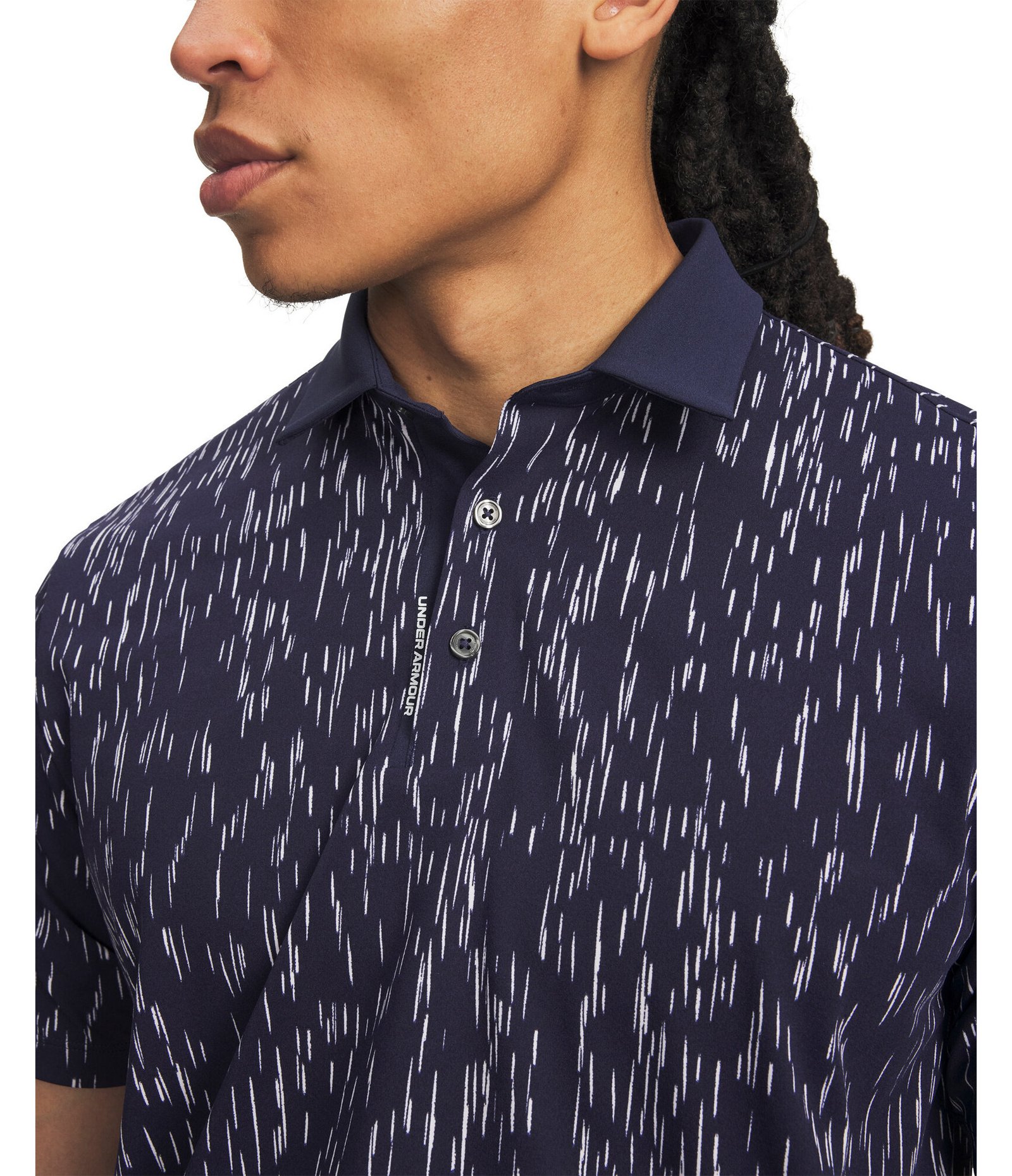 Under Armour ArmourDry Printed Herren Polo, midnight navy/weiß