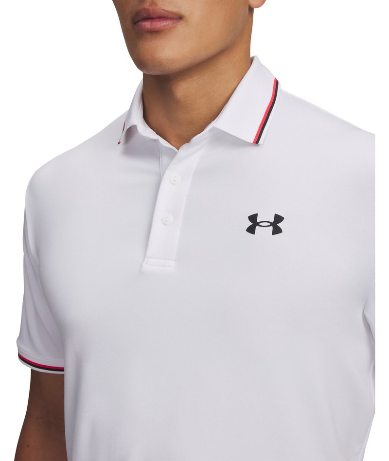 Under Armour Playoff 3.0 Rib Herren Polo, weiß