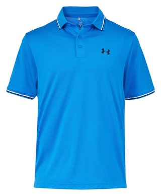 Under Armour Playoff 3.0 Rib Herren Polo, blue atlantis
