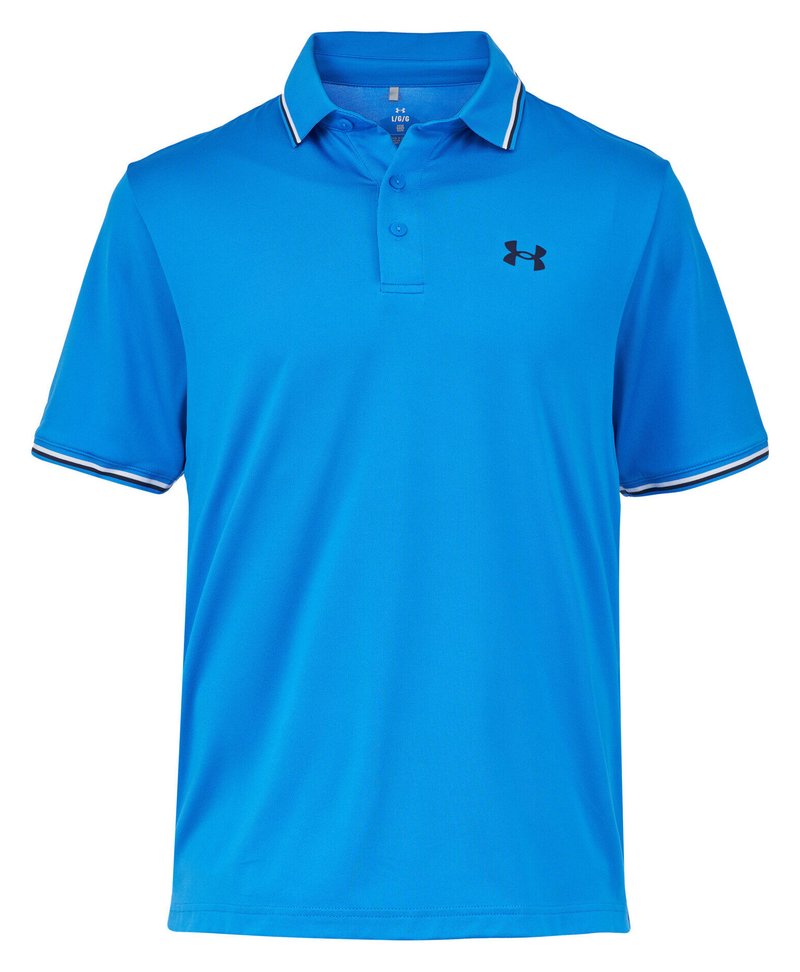 Under Armour Playoff 3.0 Rib Herren Polo, blue atlantis