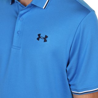 Under Armour Playoff 3.0 Rib Herren Polo, blue atlantis