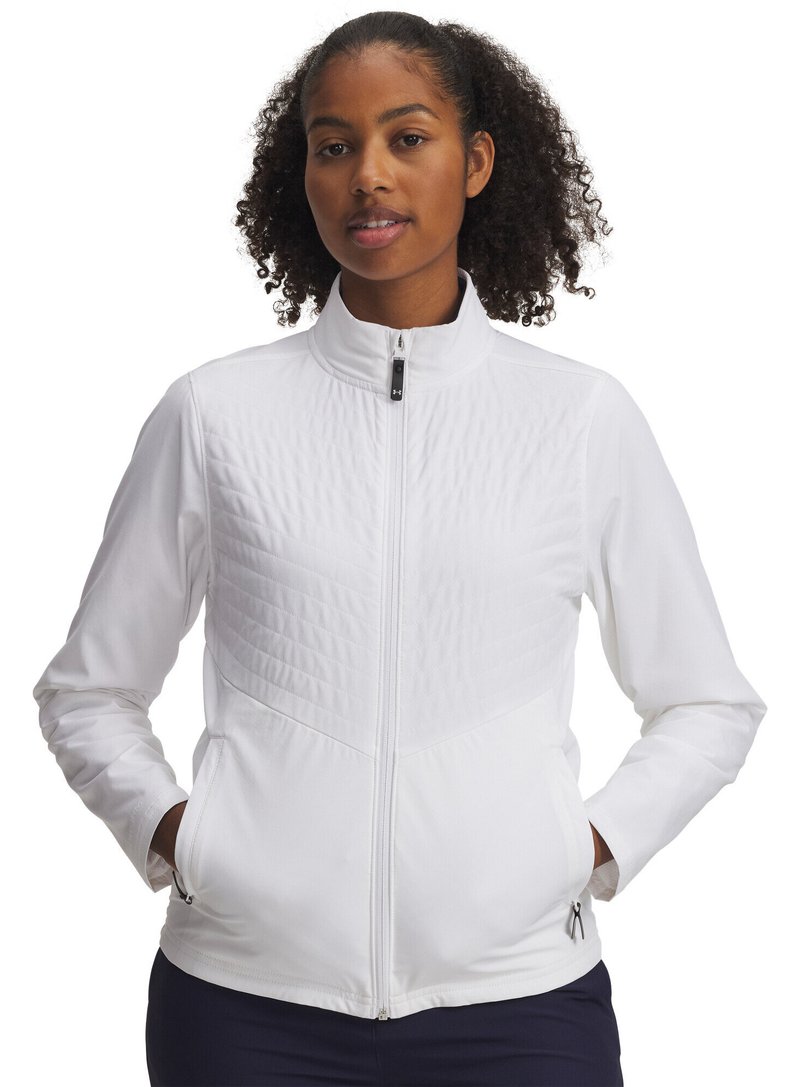 Under Armour Drive Pro FZ Damen Jacke, weiß/schwarz