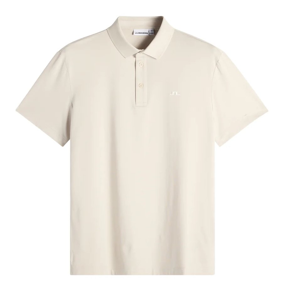 J.Lindeberg Bridge Herren Polo, moonbeam