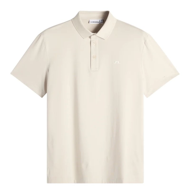 J.Lindeberg Bridge Herren Polo, moonbeam