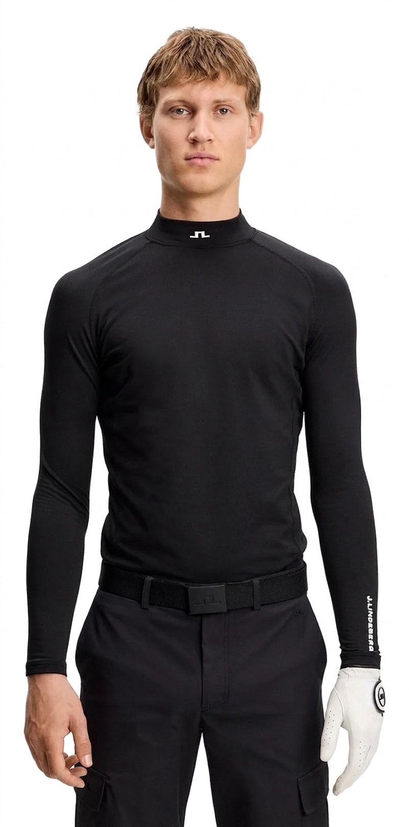 J.Lindeberg Ello Brushed Herren Top, schwarz