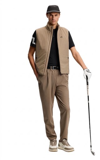 J.Lindeberg Heath Herren Polo, schwarz