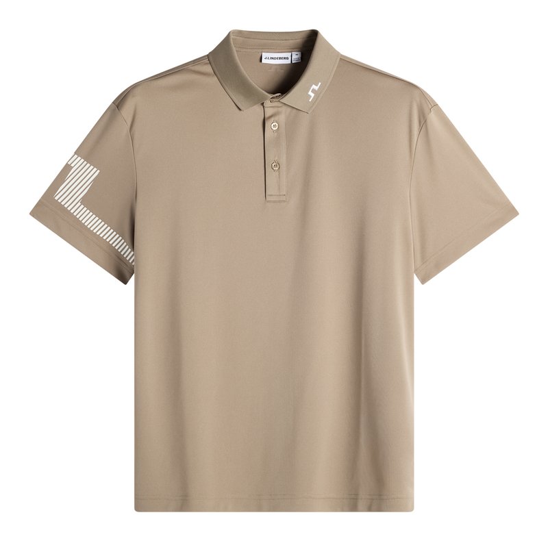 J.Lindeberg Heath Herren Polo, brindle