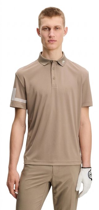 J.Lindeberg Heath Herren Polo, brindle