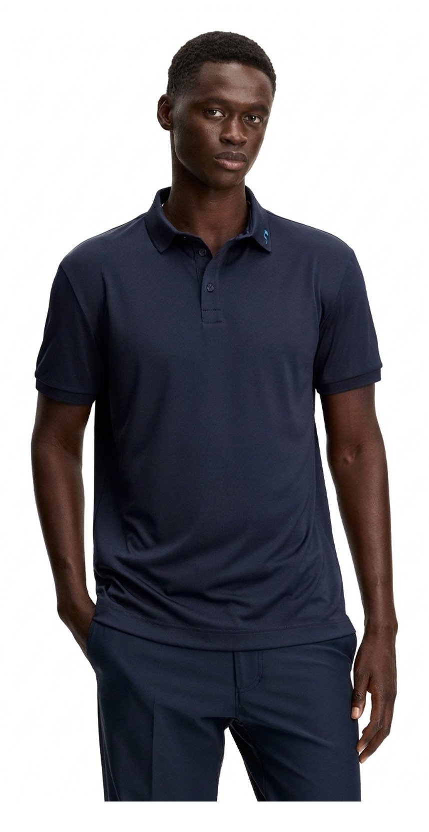 J.Lindeberg KV Print Herren Polo, JLNavy