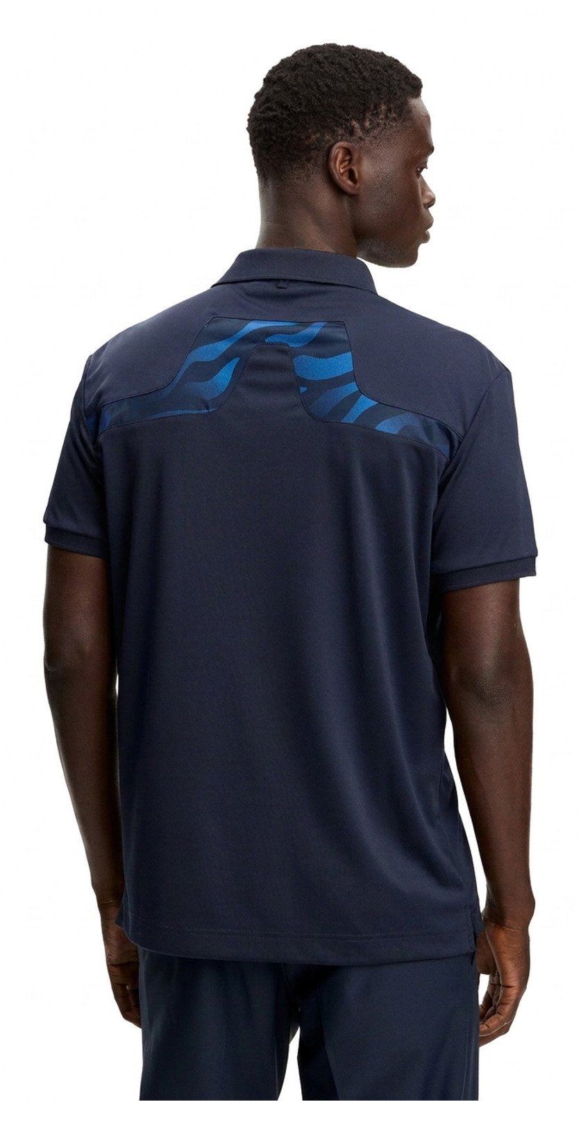 J.Lindeberg KV Print Herren Polo, JLNavy
