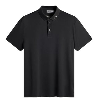 J.Lindeberg KV Print Herren Polo, schwarz