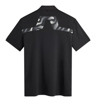 J.Lindeberg KV Print Herren Polo, schwarz