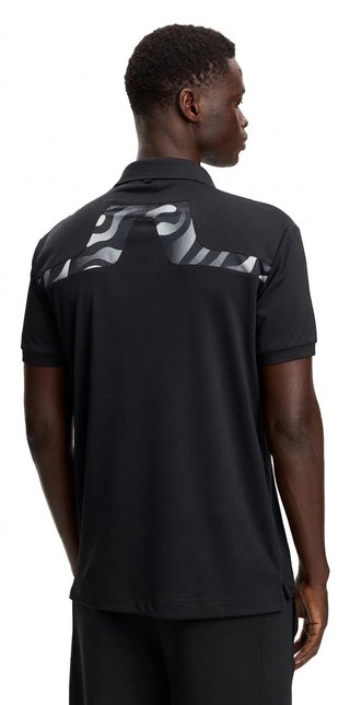 J.Lindeberg KV Print Herren Polo, schwarz