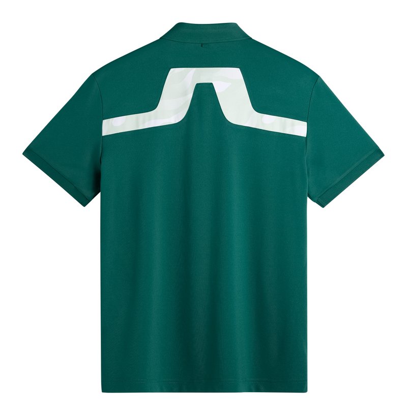 J.Lindeberg KV Print Herren Polo, forest biome
