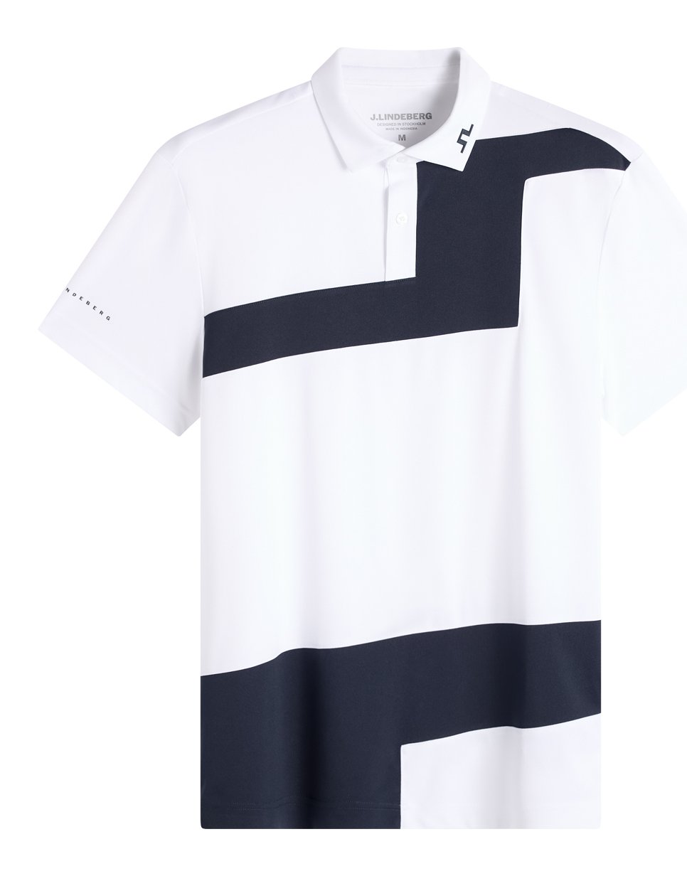 J.Lindeberg Sidd Herren Polo, weiß