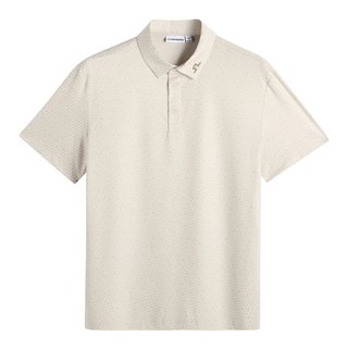 J.Lindeberg Tod Print Herren Polo, bias bridge micro moon brindle