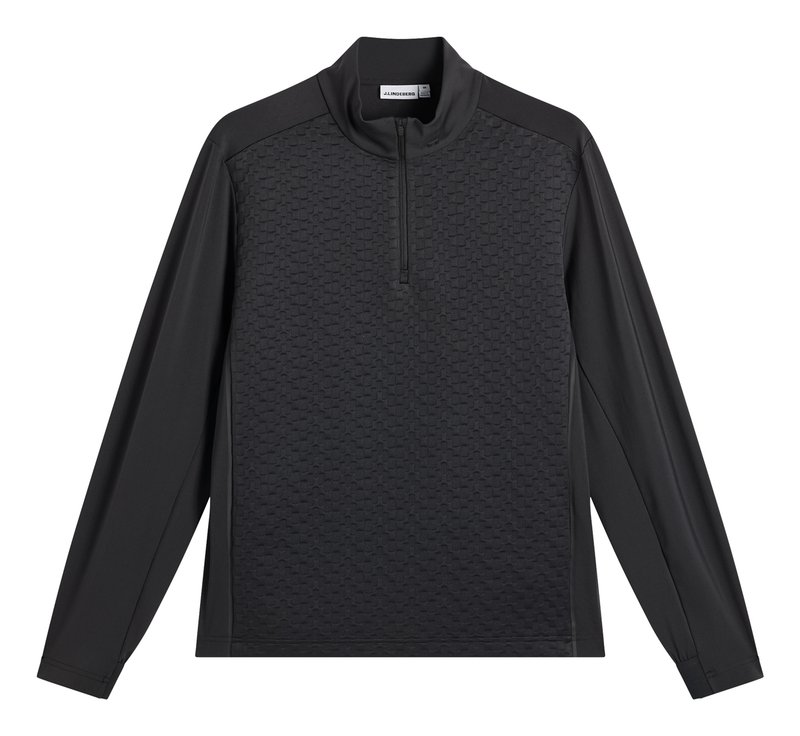 J.Lindeberg Lassy Quarter Zip Mid Herren Layer, schwarz
