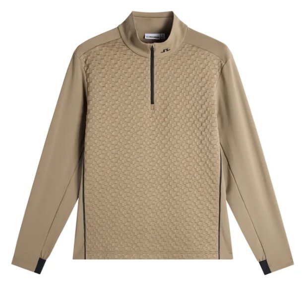 J.Lindeberg Lassy Quarter Zip Mid Herren Layer, brindle