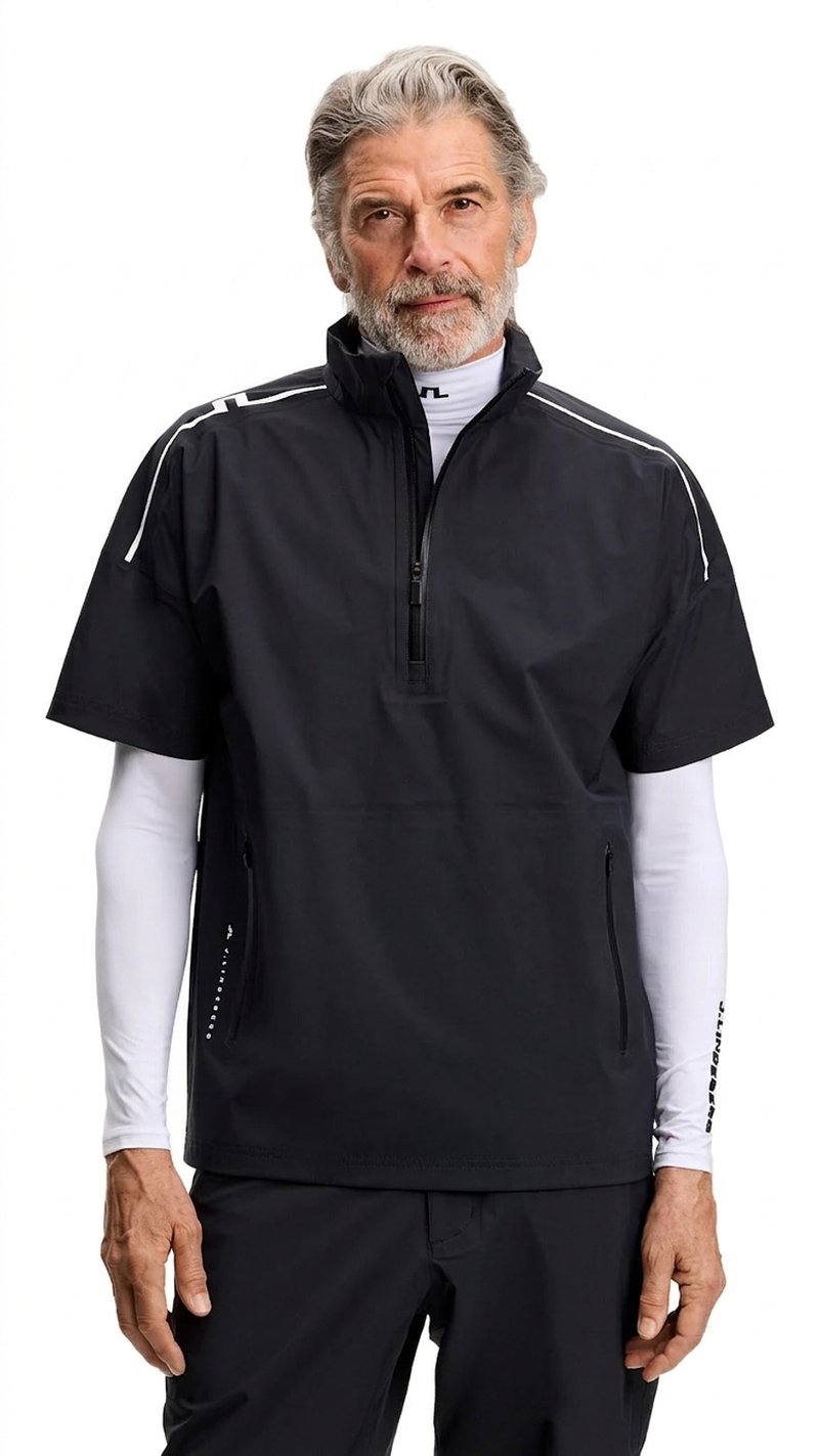 J.Lindeberg Shay Rain Herren Hemd, schwarz