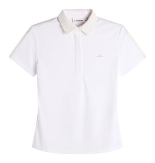 J.Lindeberg Cara Print Damen Polo, weiß
