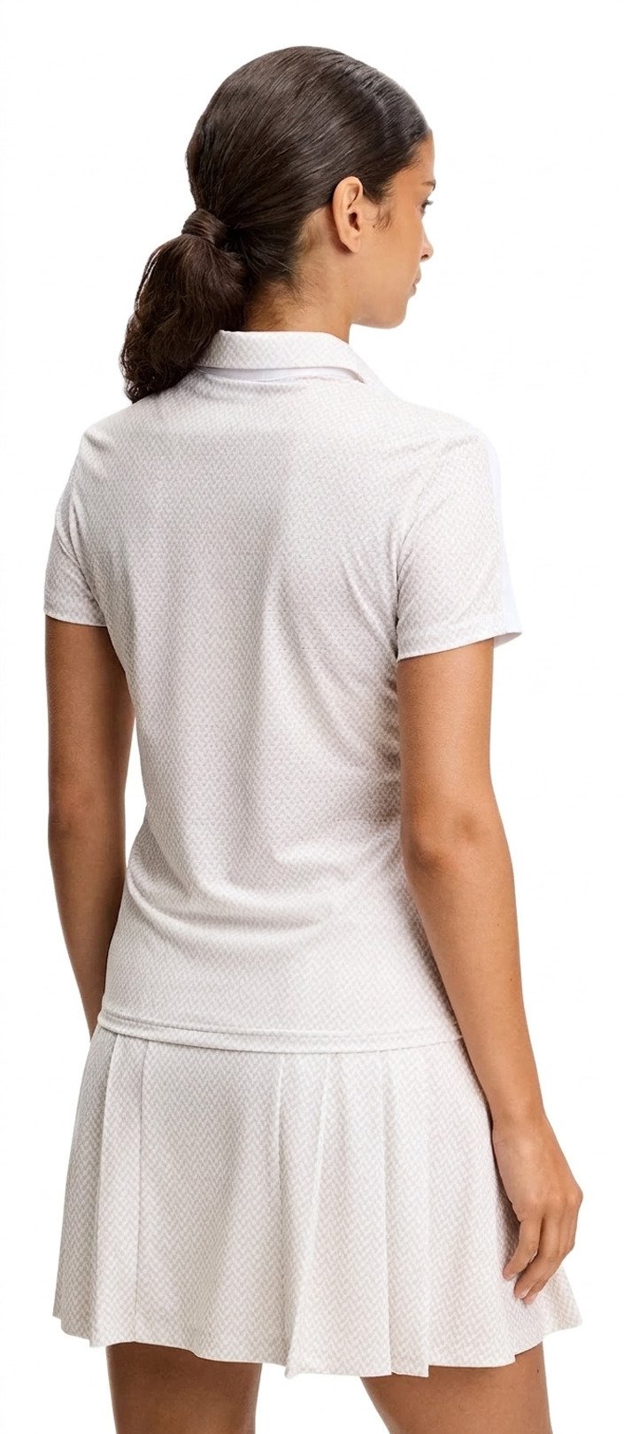 J.Lindeberg Cara Print Damen Polo, weiß