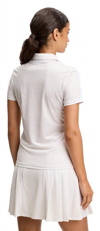 J.Lindeberg Cara Print Damen Polo, weiß