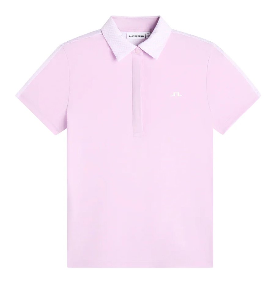 J.Lindeberg Cara Print Damen Polo, orchid bouquet