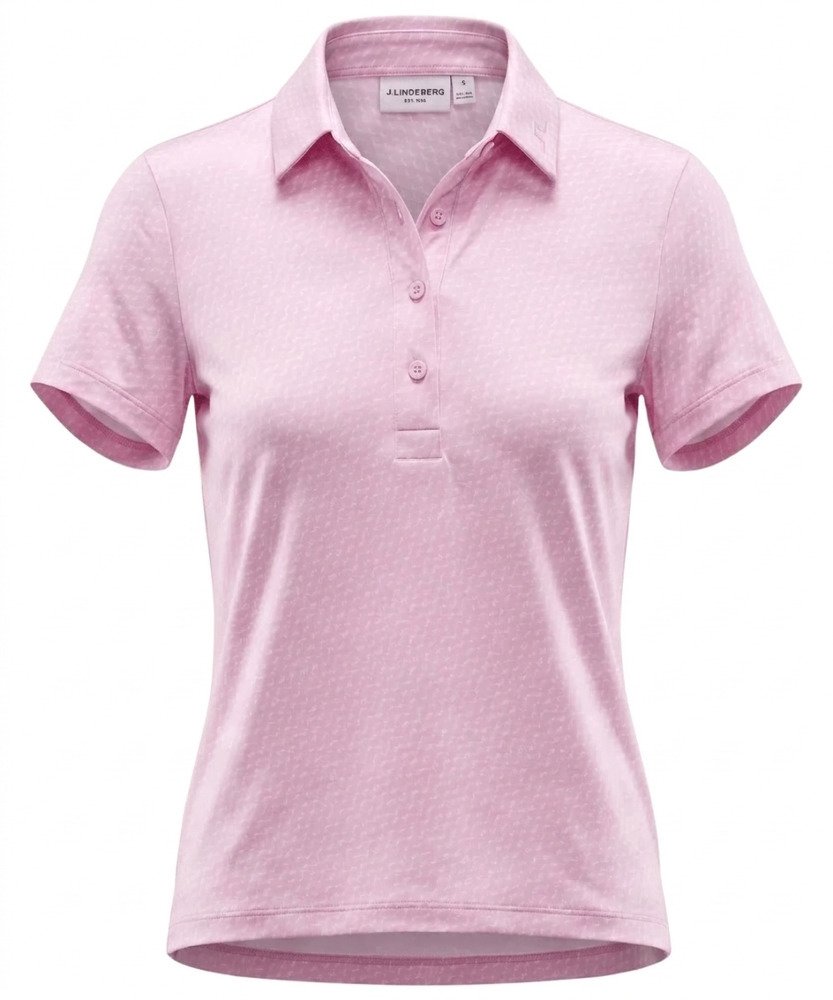 J.Lindeberg Caitlyn Damen Polo, bias bridge micro orchid white