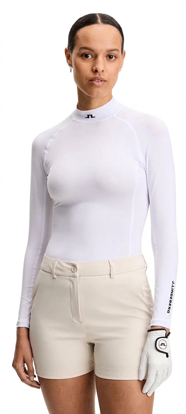 J.Lindeberg Ella Compression Damen Top, weiß