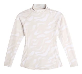 J.Lindeberg Ella Print Compression Damen Top, bunker fade moonbeam weiß