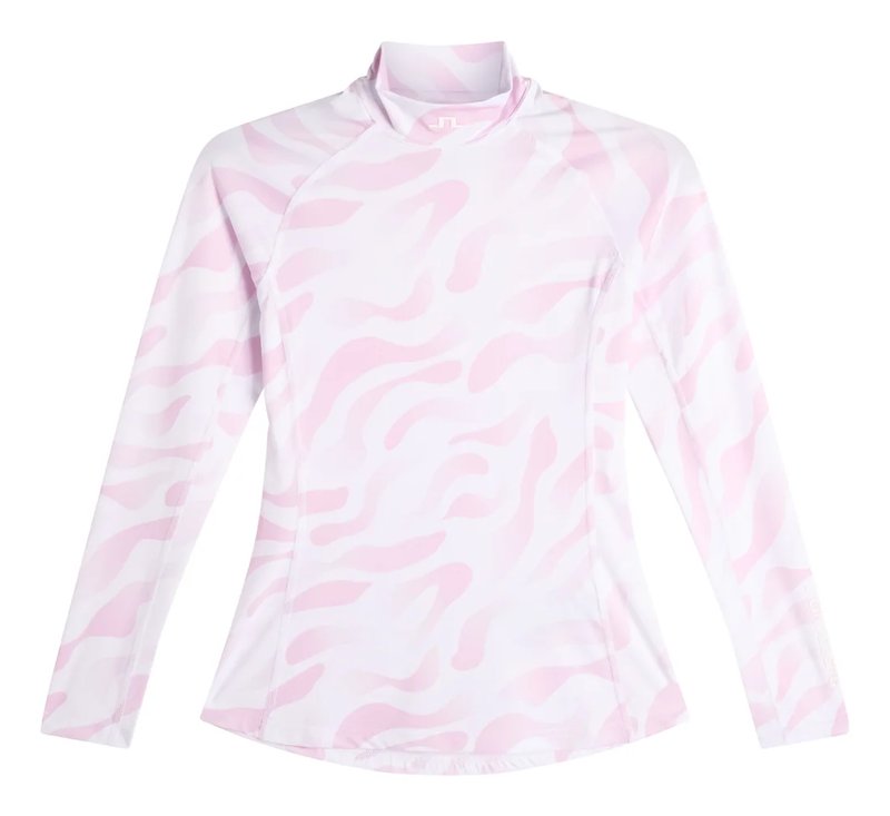 J.Lindeberg Ella Print Compression Damen Top, bunker fade white orchid
