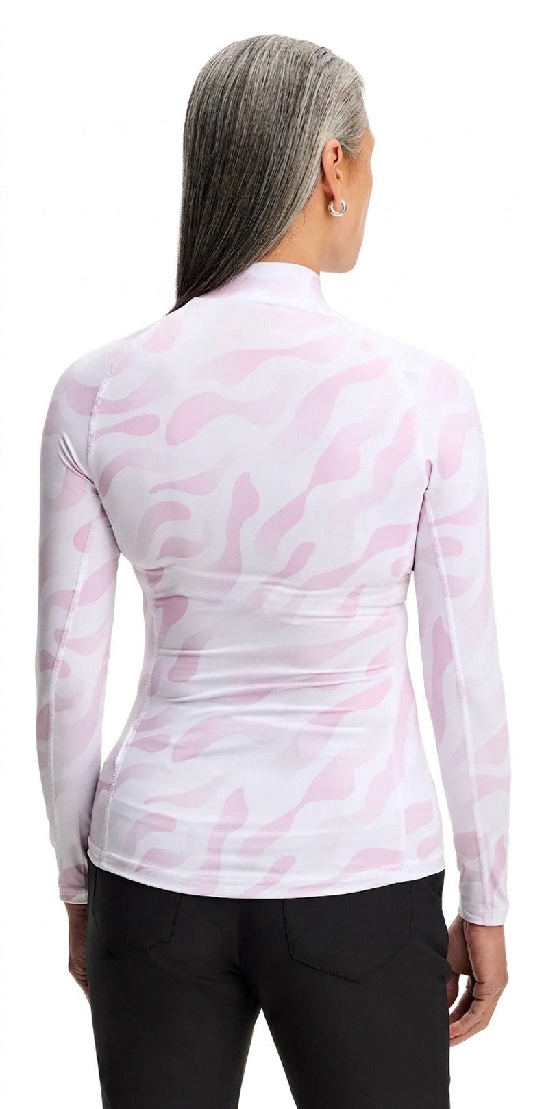 J.Lindeberg Ella Print Compression Damen Top, bunker fade white orchid