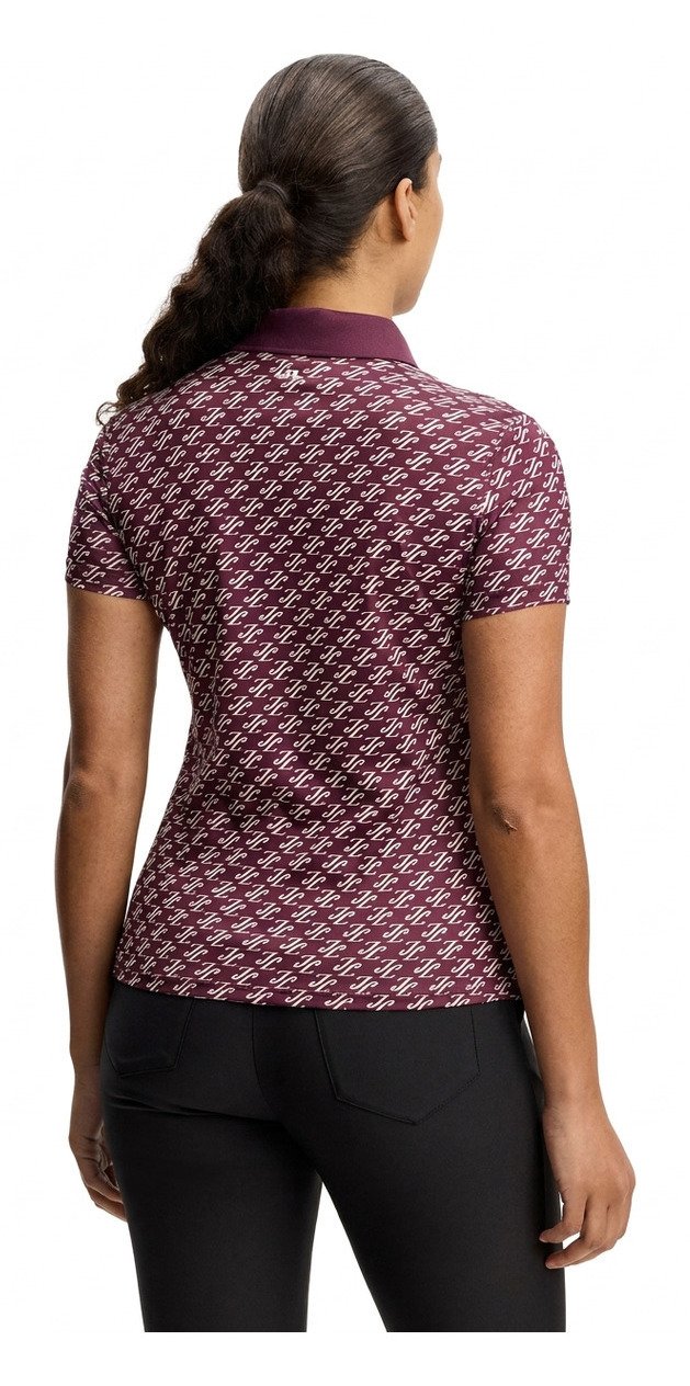 J.Lindeberg Tour Tech Print Damen Polo, cardi jacquard - winetasting