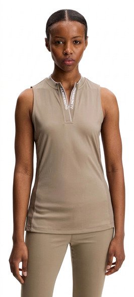 J.Lindeberg Leya Sleeveless Damen Polo, beige