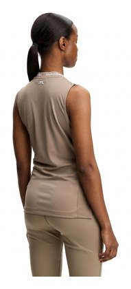 J.Lindeberg Leya Sleeveless Damen Polo, beige