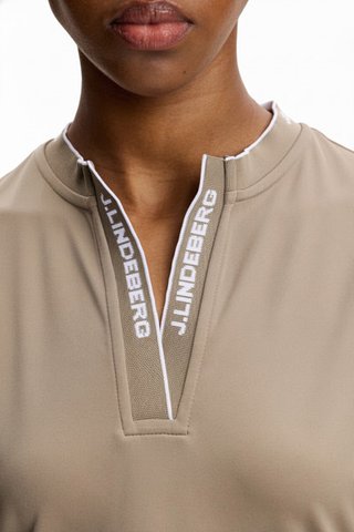 J.Lindeberg Leya Sleeveless Damen Polo, beige