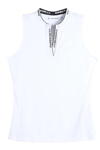 J.Lindeberg Leya Sleeveless Damen Polo, weiß