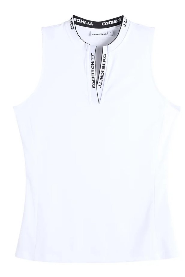 J.Lindeberg Leya Sleeveless Damen Polo, weiß