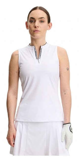 J.Lindeberg Leya Sleeveless Damen Polo, weiß